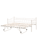 Beliani Tagesbett LOUANNEC in Beige - (W) 99 x (H) 96 x (L) 215 cm