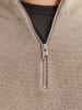 Jack & Jones Pullover JPRBLAMILANO STITCH KNIT HALF ZIP in Beige