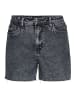 Vero Moda Kurze Denim Jeans Shorts mit Fransen VMBRENDA in Grau