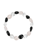 Marco Schreier Mineralien Nonbook - Armband, Bergkristall, Rosenquarz, Schörl, 09-10mm Nuggets