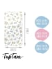 TupTam Baby Kinder Spannbettlaken 2er Pack in grün/beige