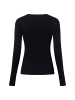 IPURI Langarmshirt in schwarz
