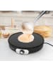Gourmet Maxx Crepe Maker 1200W schwarz inkl. Teig-Verteiler & Crêpe-Wender Schwarz