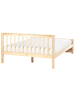 Beliani Doppelbett OLENDON in Braun - (W) 150 x (H) 82 x (L) 206 cm