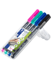 Staedtler Folienschreiber Lumocolor M permanent hellblau, türkis, lila, grau P...