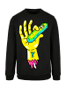 F4NT4STIC Basic Sweatshirt Rick und Morty Pickle Hand in schwarz