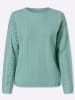 Sieh an! Ajour-Pullover in mint