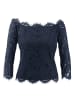 Heine Spitzen-Bluse in nachtblau