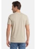 Redmond T-Shirt Basic in Dunkelgrün / beige