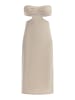 faina Damen Midikleid Mit Cut-Outs in Creme