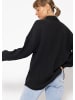 SASSYCLASSY Musselin Bluse im Regular Fit in Schwarz