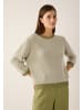 More & More Struktur-Pullover, 3/4 Arm in offwhite/green