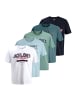 Jack and Jones 5er Pack Logo Tee SS O-Neck in Mehrfarbig