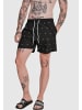 Urban Classics Badeshorts in shark/black/white