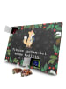Mr. & Mrs. Panda Tee Adventskalender Fuchs Fitness mit Spruch in Kreidetafel