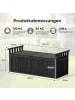 COSTWAY Gartenbox 128x58x53cm in Schwarz