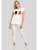 F4NT4STIC T-Shirt Belgium Belgien Flagge in weiß