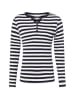 brookshire Langarmshirt in marine weiß