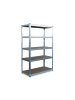 relaxdays Schwerlastregal in Silber - (B)100 x (H)200 x (T)40 cm