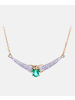 Diamant L'éternel Halskette aus 375 Gelbgold mit Diamant mit Smaragd