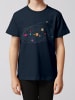 wat? Apparel T-Shirt Sonnensystem in Dunkelblau
