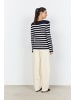 soyaconcept Pullover Dollie in marine ecru - 0001
