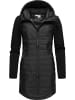 ragwear Steppmantel Lucinda Long in Black