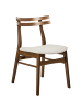 Beliani 2er-Set Esszimmerstuhl CYNTHIANA in Braun/Beige