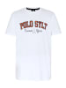 Polo Sylt T-Shirt im Logo-Look in Weiß