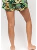 Cyberjammies Gabrielle Palm Leaf Shorts in dark green