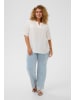 KAFFE curve Kurzarm-Bluse KCmina Regular fit in Chalk
