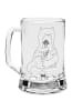 Mr. & Mrs. Panda Gravur Bierkrug Otter Blumenstrauß ohne Spruch in Transparent