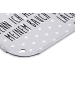 Mr. & Mrs. Panda Blechschild Pinguine Kuss mit Spruch in Grau Pastell