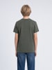 Petrol Industries Locker geschnittenes Baumwoll-T-Shirt millpath in Schwarz