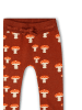 Little Green Radicals Tie Waist Knitted Joggers in Orange