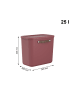 Rotho 2er-Set Kiste mit Deckel Maloja 25l in Iron rot