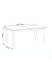 ebuy24 Esstisch Venedig Weiß 180 x 95 cm