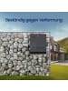 SONGMICS Gabione Patya in Silbern - (B)100 x (H)80 x (T)30 cm
