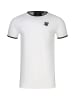 SikSilk T-Shirt in white/black