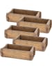 Novaliv Novaliv 5x Holzkiste Vintage 30 x 15 x 10 cm Alte Ziegelform Holz EIN in Braun