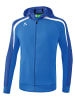 erima Liga 2.0 Trainingsjacke mit Kapuze in new royal/true blue/weiss