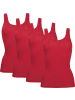 Con-ta Unterhemd 4er-Pack in rot