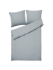 Beliani 3-tlg Bettwäsche AVONDALE in Grau