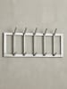 KADIMA DESIGN Wandgarderobe aus Metall, elegante Kleiderhakenleiste mit 10 Haken