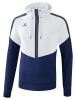 erima Squad Kapuzensweat in weiss/new navy/slate grey