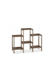 relaxdays Blumenregal in Braun - (B)89 x (H)70 x (T)27 cm