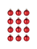 Butlers Weihnachtskugel HANG ON 12er-Set in Rot