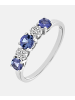Diamant L'éternel Eternity-Ring aus 375 Weißgold mit Diamant mit Tansanit