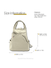 Florence Florence Cityrucksack Leder beige ca. 27cm