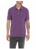 Replay Poloshirts Garment Dyed Cotton Piquet in violett